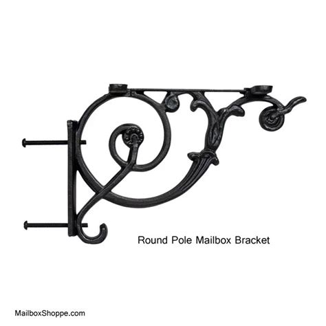 decorative mailbox mounting bracket|post mounted mailbox bracket.